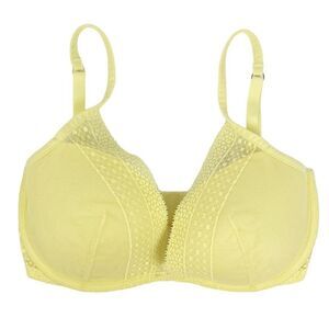 Victoria's Secret Incredible‎ Yellow Lightly Lined Plunge Lace Bra 32DDD